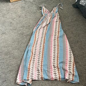 Maxin' Relaxin' Multi Print Maxi Dress